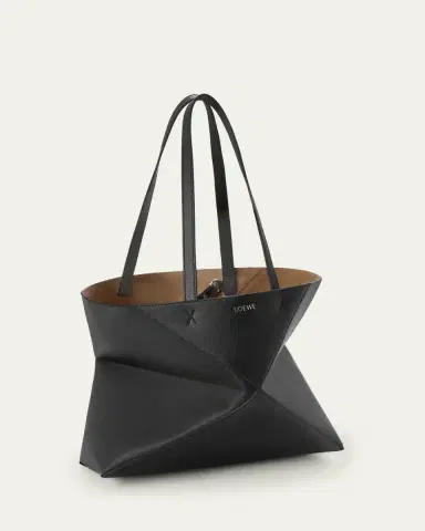 Loewe Puzzle Fold Tote Bag in Leather | Thumbnail 3 Loewe Puzzle Fold Tote Bag in Leather | Thumbnail 3