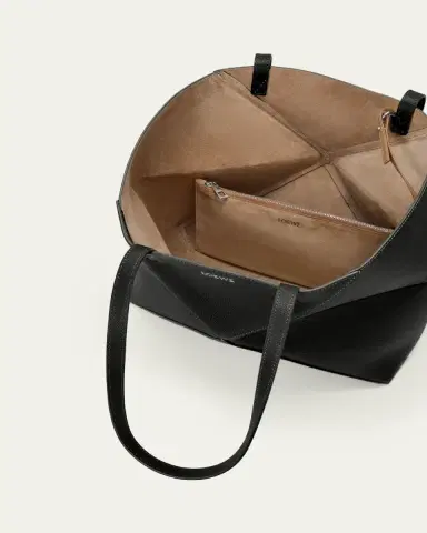 Loewe Puzzle Fold Tote Bag in Leather | Thumbnail 4 Loewe Puzzle Fold Tote Bag in Leather | Thumbnail 4
