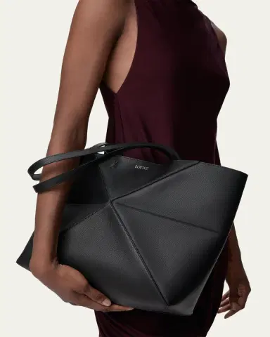 Loewe Puzzle Fold Tote Bag in Leather | Thumbnail 5 Loewe Puzzle Fold Tote Bag in Leather | Thumbnail 5