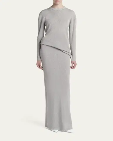 Tom Ford Paillette Ribbed Knit Maxi Skirt | Thumbnail 2 Tom Ford Paillette Ribbed Knit Maxi Skirt | Thumbnail 2
