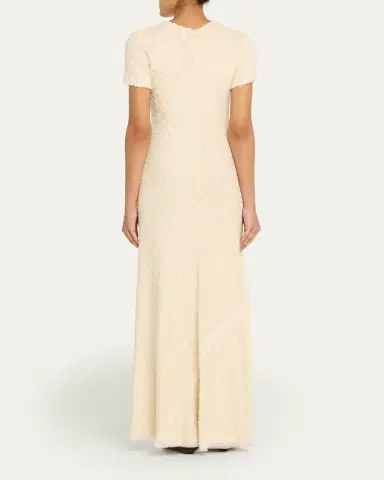 Heirlome Julia Boucle Bias Short-Sleeve Maxi Dress | Thumbnail 3 Heirlome Julia Boucle Bias Short-Sleeve Maxi Dress | Thumbnail 3
