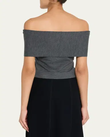 SIMKHAI Callahan Off-The-Shoulder Merino Top | Thumbnail 3 SIMKHAI Callahan Off-The-Shoulder Merino Top | Thumbnail 3
