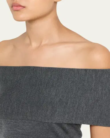SIMKHAI Callahan Off-The-Shoulder Merino Top | Thumbnail 5 SIMKHAI Callahan Off-The-Shoulder Merino Top | Thumbnail 5