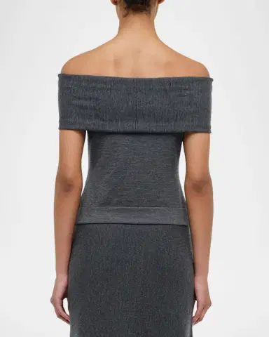 SIMKHAI Callahan Off-The-Shoulder Merino Top | Thumbnail 7 SIMKHAI Callahan Off-The-Shoulder Merino Top | Thumbnail 7