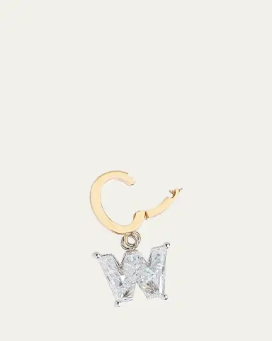 Kendall Row Lab Grown Diamond 14K Letter Charm, W | Thumbnail 3 Kendall Row Lab Grown Diamond 14K Letter Charm, W | Thumbnail 3