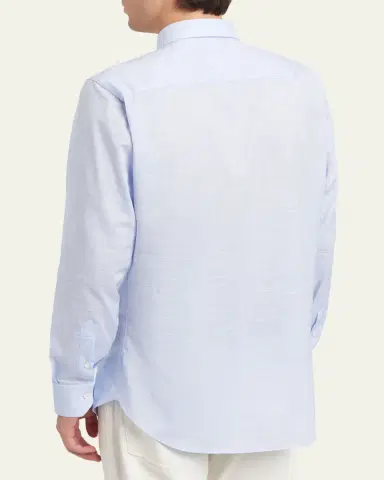 Brioni Men's Cotton Classic-Fit Sport Shirt | Thumbnail 3 Brioni Men's Cotton Classic-Fit Sport Shirt | Thumbnail 3