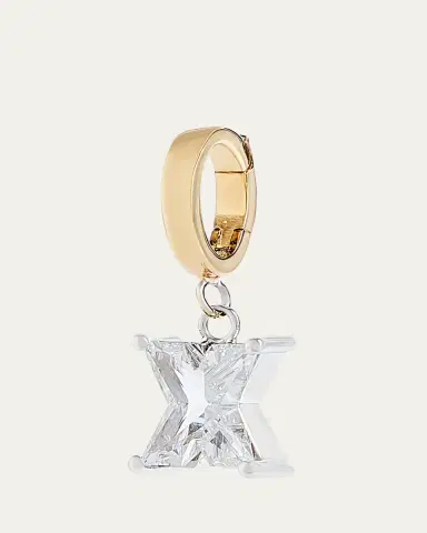 Kendall Row Lab Grown Diamond 14K Letter Charm, X | Thumbnail 2 Kendall Row Lab Grown Diamond 14K Letter Charm, X | Thumbnail 2