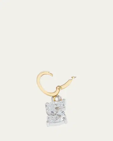 Kendall Row Lab Grown Diamond 14K Letter Charm, S | Thumbnail 3 Kendall Row Lab Grown Diamond 14K Letter Charm, S | Thumbnail 3