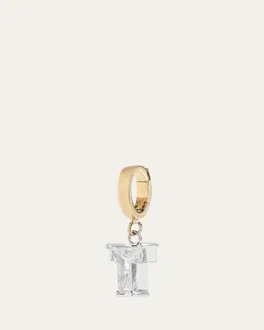 Kendall Row Lab Grown Diamond 14K Letter Charm, T | Thumbnail 2 Kendall Row Lab Grown Diamond 14K Letter Charm, T | Thumbnail 2