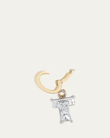 Kendall Row Lab Grown Diamond 14K Letter Charm, T | Thumbnail 3 Kendall Row Lab Grown Diamond 14K Letter Charm, T | Thumbnail 3