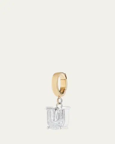 Kendall Row Lab Grown Diamond 14K Letter Charm, U | Thumbnail 2 Kendall Row Lab Grown Diamond 14K Letter Charm, U | Thumbnail 2