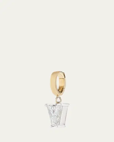 Kendall Row Lab Grown Diamond 14K Letter Charm, V | Thumbnail 2 Kendall Row Lab Grown Diamond 14K Letter Charm, V | Thumbnail 2