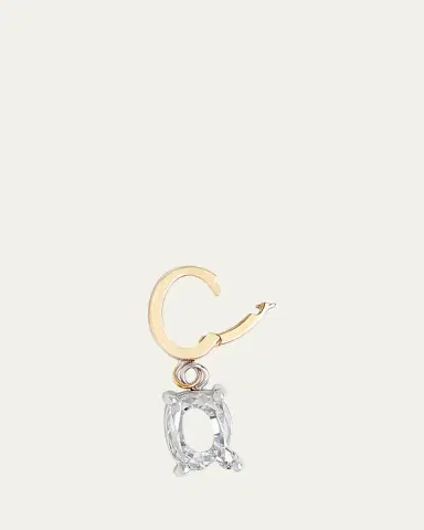 Kendall Row Lab Grown Diamond 14K Letter Charm, Q | Thumbnail 3 Kendall Row Lab Grown Diamond 14K Letter Charm, Q | Thumbnail 3