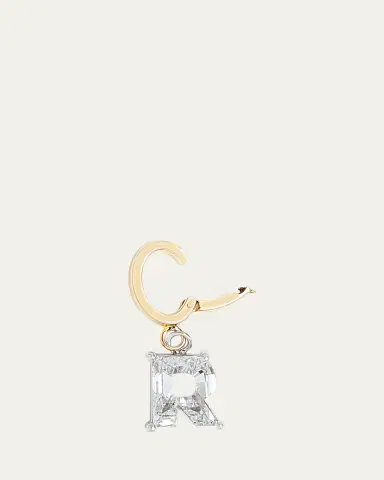 Kendall Row Lab Grown Diamond 14K Letter Charm, R | Thumbnail 3 Kendall Row Lab Grown Diamond 14K Letter Charm, R | Thumbnail 3