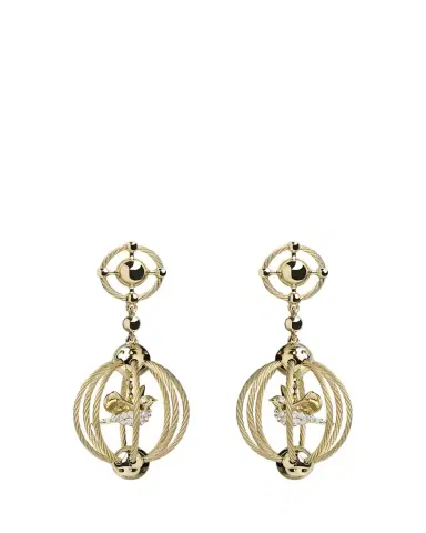 Paul Morelli 18K Gold Birdcage Earrings with Diamonds | Thumbnail 1 Paul Morelli 18K Gold Birdcage Earrings with Diamonds | Thumbnail 1