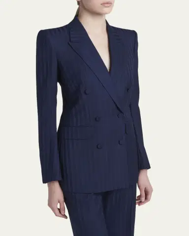 TOM FORD Tonal Striped Jacquard Single-Breasted Jacket | Thumbnail 4 TOM FORD Tonal Striped Jacquard Single-Breasted Jacket | Thumbnail 4