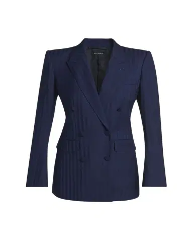 TOM FORD Tonal Striped Jacquard Single-Breasted Jacket | Thumbnail 1 TOM FORD Tonal Striped Jacquard Single-Breasted Jacket | Thumbnail 1