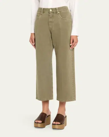Brunello Cucinelli Cotton Bull Straight-Leg Ankle Jeans | Thumbnail 4 Brunello Cucinelli Cotton Bull Straight-Leg Ankle Jeans | Thumbnail 4