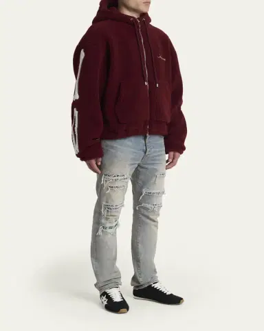 AMIRI Men's Pacific Flat Suede & Leather Low-Top Sneakers | Thumbnail 8 AMIRI Men's Pacific Flat Suede & Leather Low-Top Sneakers | Thumbnail 8
