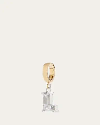 Kendall Row Lab Grown Diamond 14K Letter Charm, L | Thumbnail 2 Kendall Row Lab Grown Diamond 14K Letter Charm, L | Thumbnail 2
