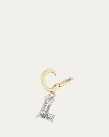Kendall Row Lab Grown Diamond 14K Letter Charm, L | Thumbnail 3 Kendall Row Lab Grown Diamond 14K Letter Charm, L | Thumbnail 3