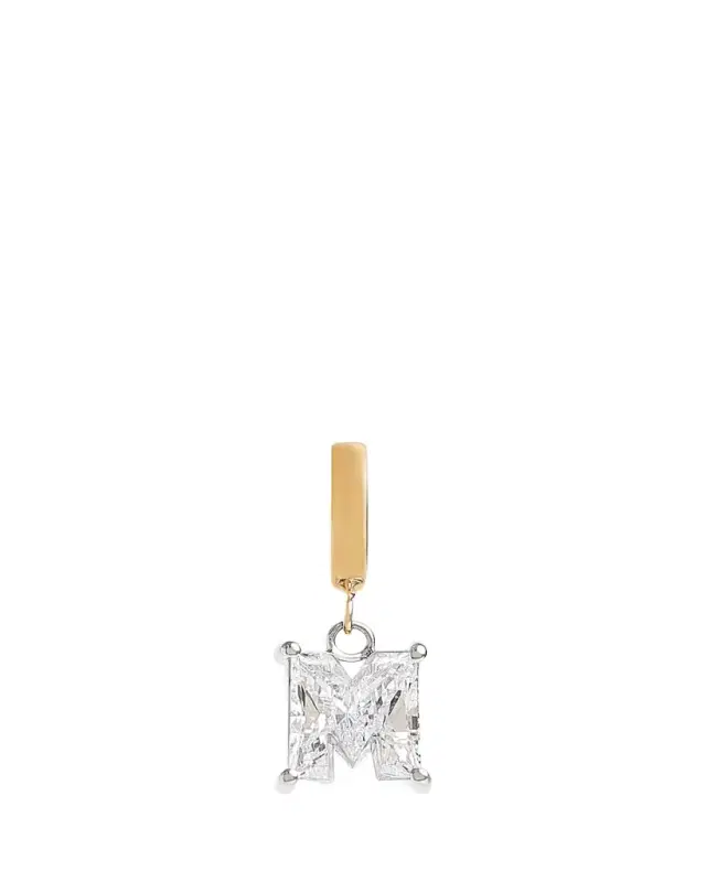 Lab Grown Diamond 14K Letter Charm, M Lab Grown Diamond 14K Letter Charm, M