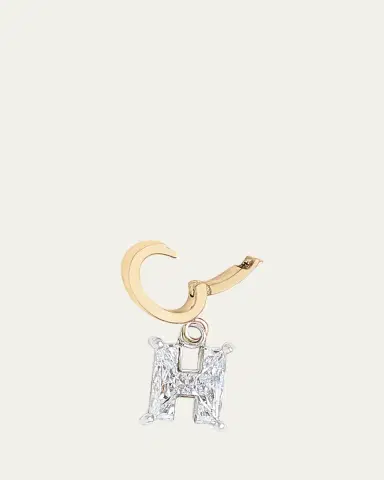 Kendall Row Lab Grown Diamond 14K Letter Charm, H | Thumbnail 3 Kendall Row Lab Grown Diamond 14K Letter Charm, H | Thumbnail 3