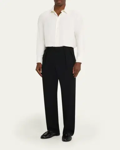 The Row Men's Granada Silk Sport Shirt | Thumbnail 2 The Row Men's Granada Silk Sport Shirt | Thumbnail 2