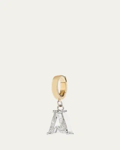 Kendall Row Lab Grown Diamond 14K Letter Charm, A | Thumbnail 2 Kendall Row Lab Grown Diamond 14K Letter Charm, A | Thumbnail 2