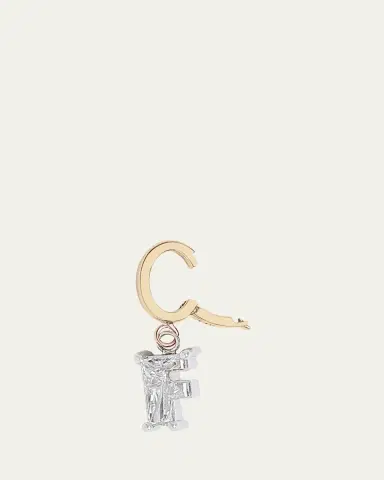 Kendall Row Lab Grown Diamond 14K Letter Charm, F | Thumbnail 3 Kendall Row Lab Grown Diamond 14K Letter Charm, F | Thumbnail 3