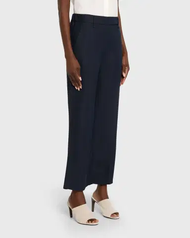 Brunello Cucinelli Linen Twill Wide-Leg Crop Cigarette Pants | Thumbnail 3 Brunello Cucinelli Linen Twill Wide-Leg Crop Cigarette Pants | Thumbnail 3