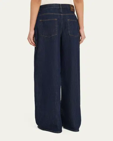 LOEWE D-Ring Belted Wide-Leg Jeans | Thumbnail 3 LOEWE D-Ring Belted Wide-Leg Jeans | Thumbnail 3