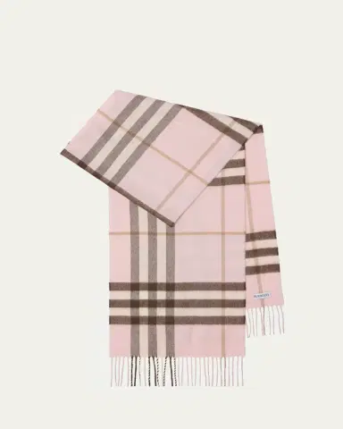 Burberry Cashmere Check Scarf | Thumbnail 2 Burberry Cashmere Check Scarf | Thumbnail 2
