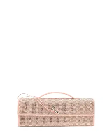 Bottega Veneta Andiamo Crystal Leather Clutch Bag | Thumbnail 1 Bottega Veneta Andiamo Crystal Leather Clutch Bag | Thumbnail 1