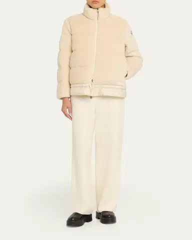 Moncler Cedra Teddy Short Down Jacket | Thumbnail 2 Moncler Cedra Teddy Short Down Jacket | Thumbnail 2