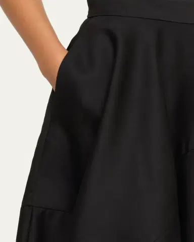 Heirlome Karla Asymmetric Silk-Wool Faille Ankle Skirt | Thumbnail 5 Heirlome Karla Asymmetric Silk-Wool Faille Ankle Skirt | Thumbnail 5