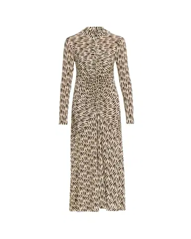 Ulla Johnson Ida Ruched Turtleneck Midi Dress | Thumbnail 1 Ulla Johnson Ida Ruched Turtleneck Midi Dress | Thumbnail 1