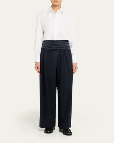 TWP Possetti Superfine Cotton Button-Front Shirt | Thumbnail 2 TWP Possetti Superfine Cotton Button-Front Shirt | Thumbnail 2