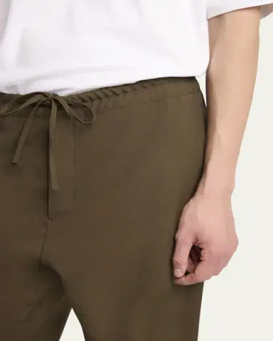 The Row Men's Ari Wool Wide-Leg Drawstring Pants | Thumbnail 5 The Row Men's Ari Wool Wide-Leg Drawstring Pants | Thumbnail 5