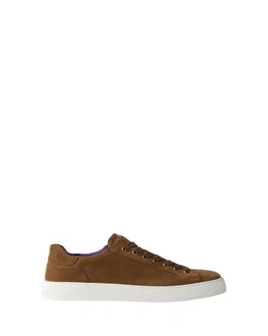 Ralph Lauren Purple Label Severn Calf-Suede Sneaker | Thumbnail 1 Ralph Lauren Purple Label Severn Calf-Suede Sneaker | Thumbnail 1