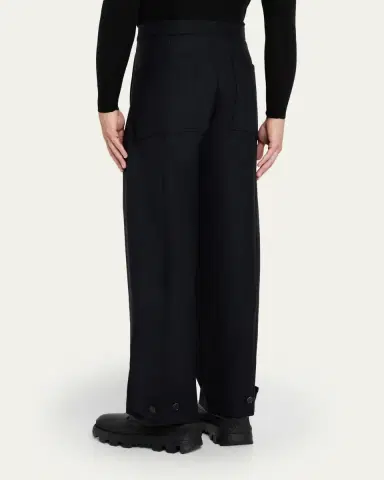 Moncler Genius x JIL SANDER Men's Wool Gabardine Tailored Pants | Thumbnail 3 Moncler Genius x JIL SANDER Men's Wool Gabardine Tailored Pants | Thumbnail 3