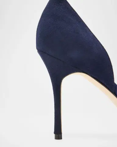 Manolo Blahnik 50mm Maren Suede Pointed-Toe Pumps | Thumbnail 7 Manolo Blahnik 50mm Maren Suede Pointed-Toe Pumps | Thumbnail 7