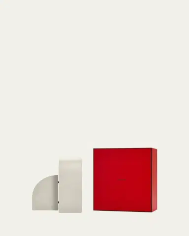 ASSOULINE Cubist R Leather Bookend | Thumbnail 2 ASSOULINE Cubist R Leather Bookend | Thumbnail 2
