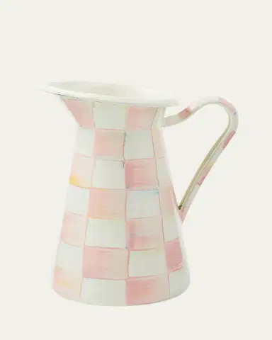 MacKenzie-Childs Rosy Check Practical Pitcher, Medium | Thumbnail 3 MacKenzie-Childs Rosy Check Practical Pitcher, Medium | Thumbnail 3