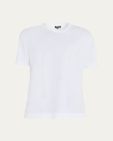 ZEGNA Men's Cotton Jersey Crewneck T-Shirt | Thumbnail 5 ZEGNA Men's Cotton Jersey Crewneck T-Shirt | Thumbnail 5