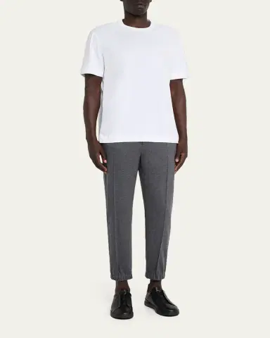 ZEGNA Men's Cotton Jersey Crewneck T-Shirt | Thumbnail 6 ZEGNA Men's Cotton Jersey Crewneck T-Shirt | Thumbnail 6