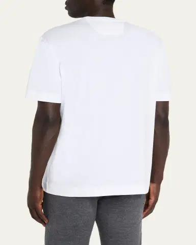 ZEGNA Men's Cotton Jersey Crewneck T-Shirt | Thumbnail 7 ZEGNA Men's Cotton Jersey Crewneck T-Shirt | Thumbnail 7