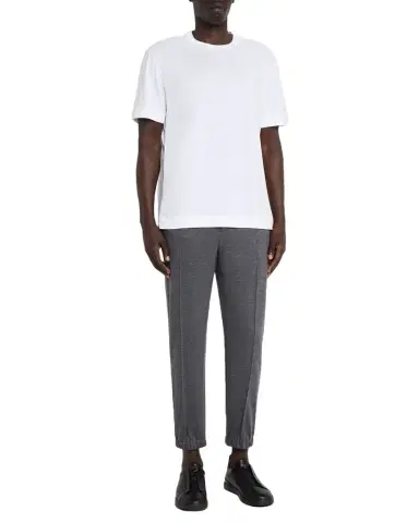 ZEGNA Men's Cotton Jersey Crewneck T-Shirt | Thumbnail 1 ZEGNA Men's Cotton Jersey Crewneck T-Shirt | Thumbnail 1