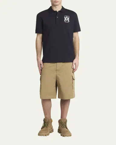 Moncler Men's Cotton Archive Logo Polo Shirt | Thumbnail 2 Moncler Men's Cotton Archive Logo Polo Shirt | Thumbnail 2