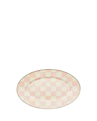 MacKenzie-Childs Rosy Check Small Oval Platter | Thumbnail 1 MacKenzie-Childs Rosy Check Small Oval Platter | Thumbnail 1